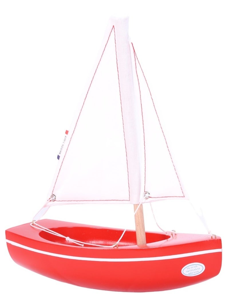 Bateau Le Sloop rouge 21cm Rouge - Kiabi