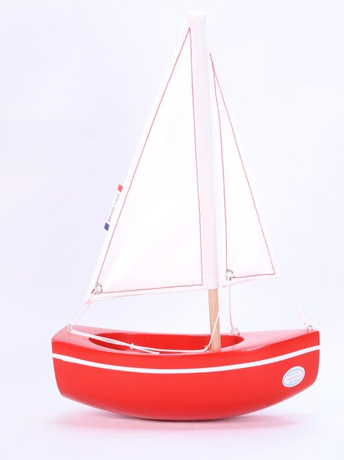 Bateau Le Sloop rouge 21cm - Kiabi