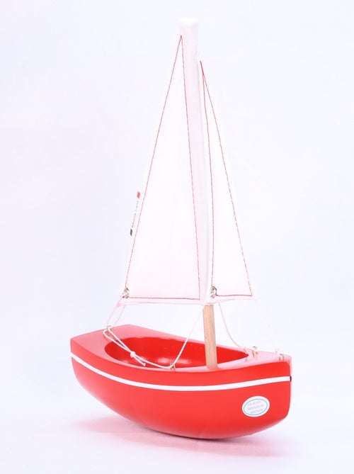 Bateau Le Sloop rouge 21cm - Kiabi