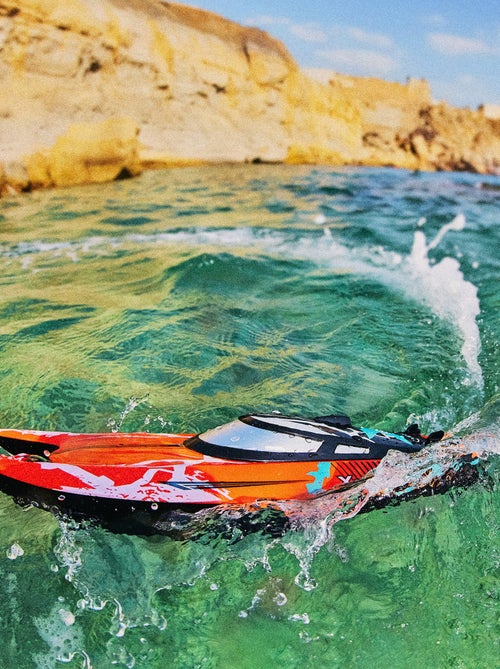 Bateau radiocommandé - OVERMAX - X-Tide - 25 km/h - 2 x 17min - Kiabi