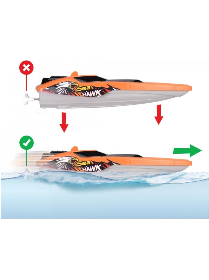Bateau RC RC Sea Hawk RTR Orange - Kiabi