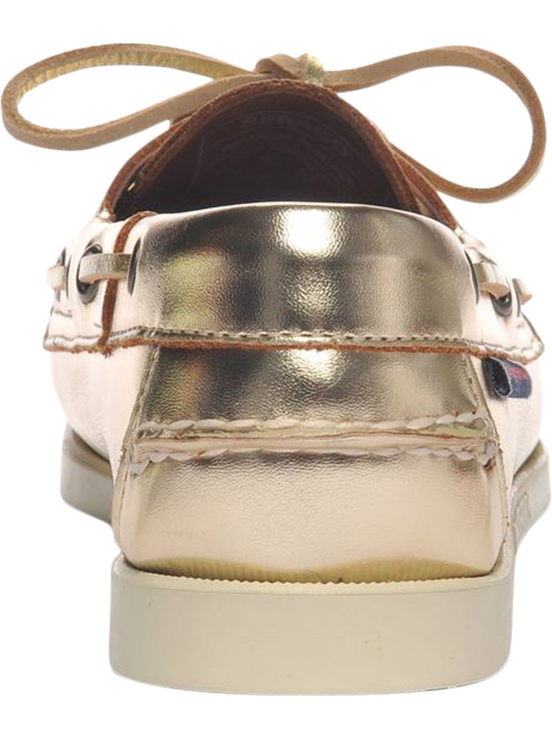 Bateaux Cuir Docksides Sebago Portland Doré/or - Kiabi