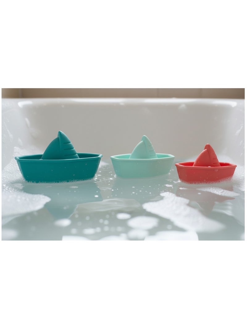 Bateaux de bain en silicone Bleu - Kiabi