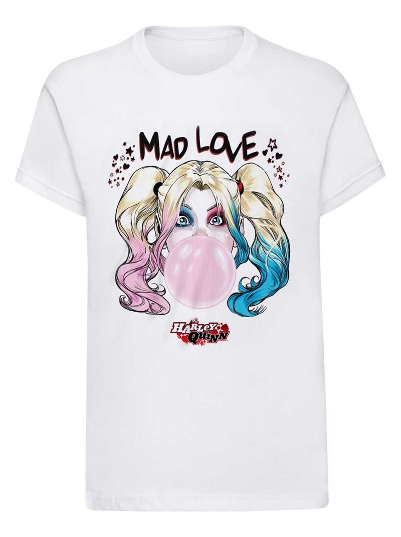 Batman - T-shirt MAD LOVE Blanc - Kiabi