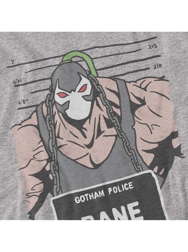 Batman - T-shirt motif Bane motif/style Photo anthropométrique (Bane) Gris Gris clair - Kiabi