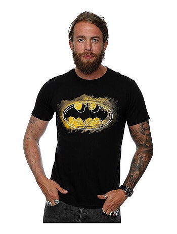 Batman - T-shirt motif/style logo à la bombe