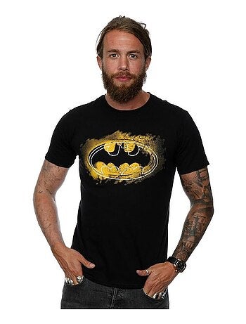 Batman - T-shirt motif/style logo à la bombe