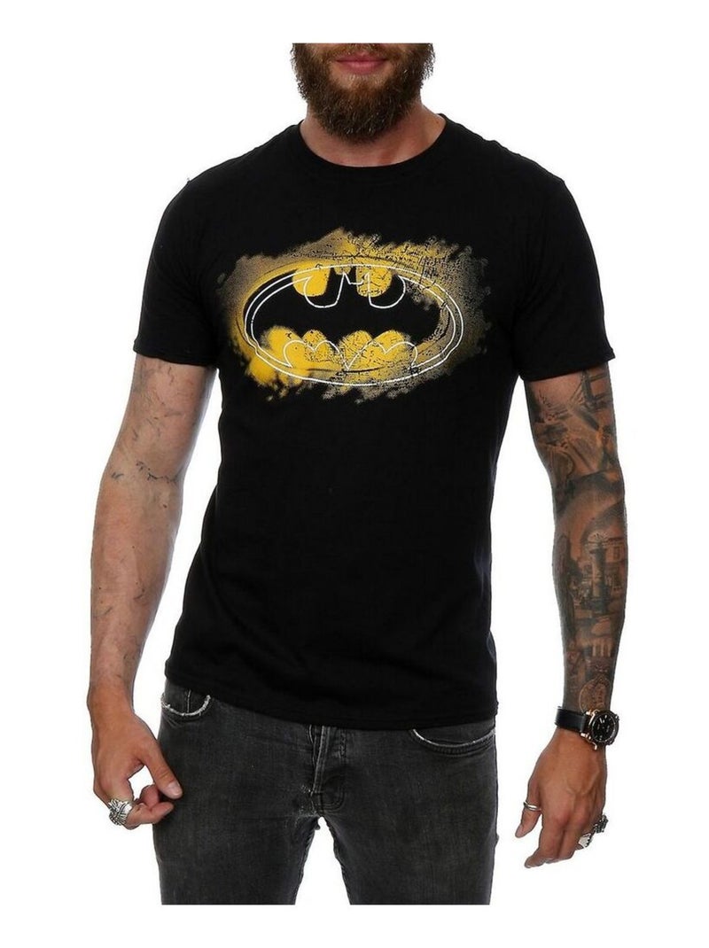 Batman - T-shirt motif/style logo à la bombe Noir - Kiabi