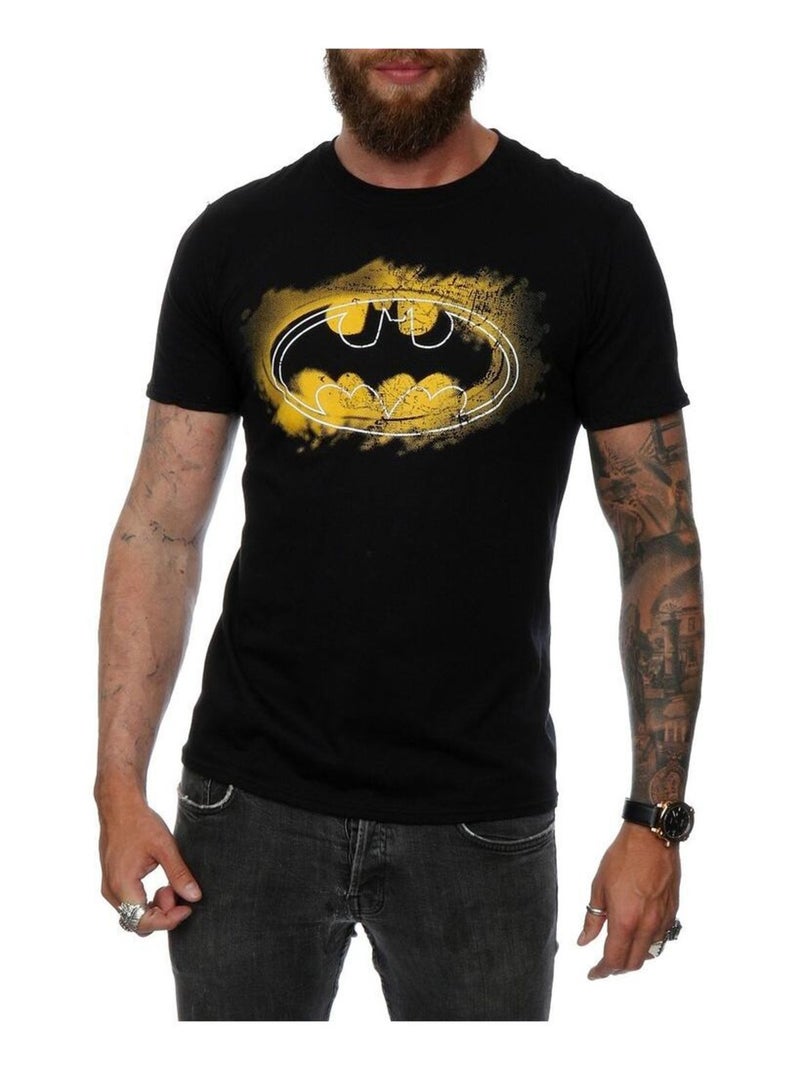 Batman - T-shirt motif/style logo à la bombe Noir - Kiabi