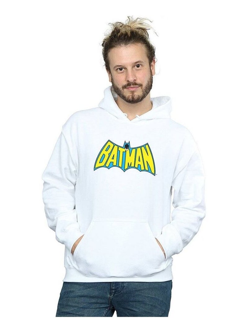 Batman - T-shirt motif/style logo rétro Blanc - Kiabi