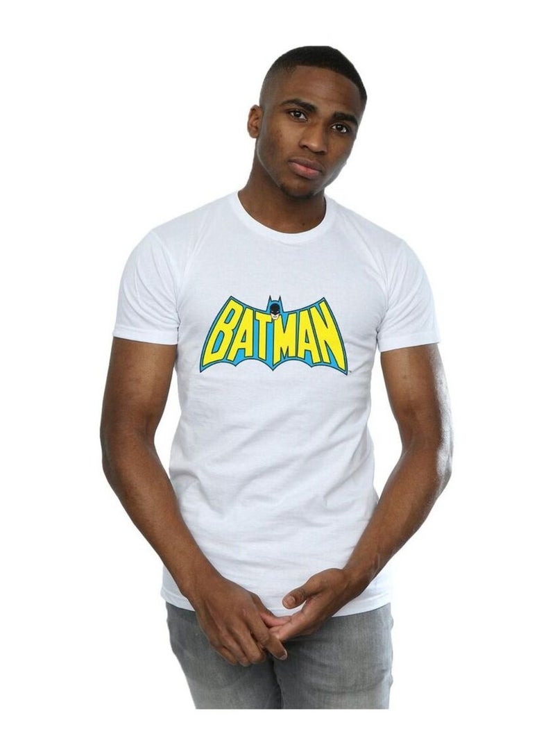 Batman - T-shirt motif/style logo rétro Blanc - Kiabi