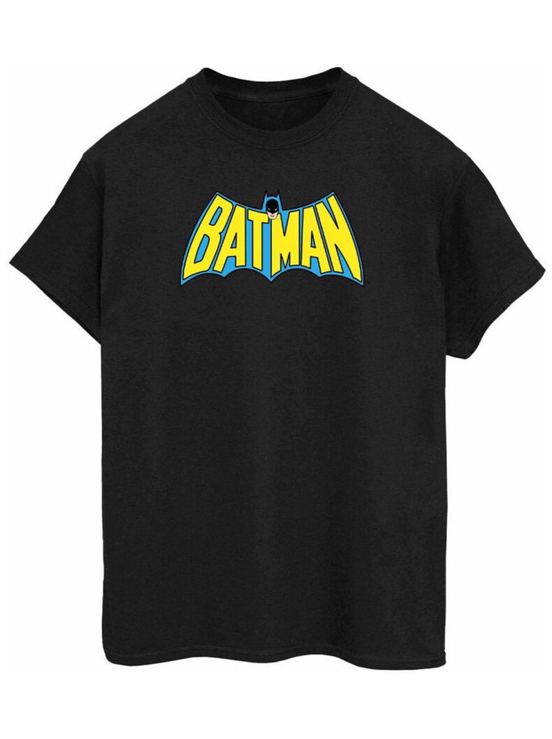 Batman - T-shirt motif/style logo rétro Noir - Kiabi