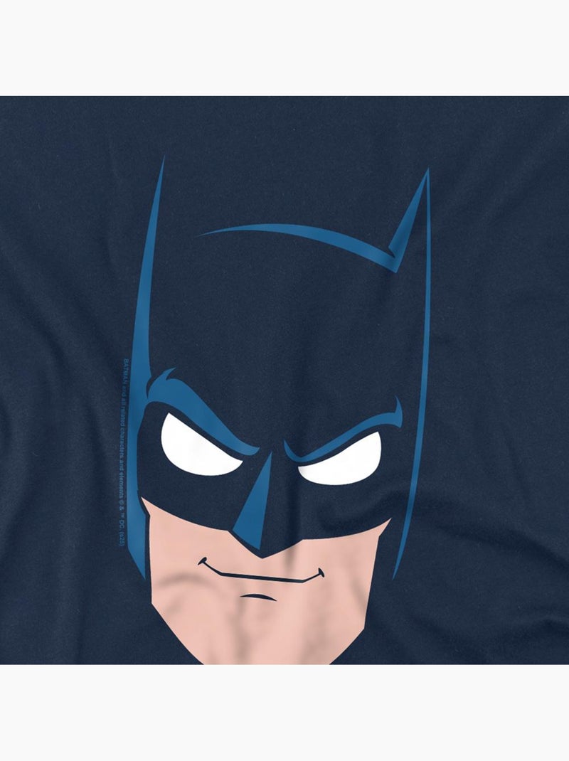 Batman - T-shirt motif/style visage (Batman) Bleu marine - Kiabi