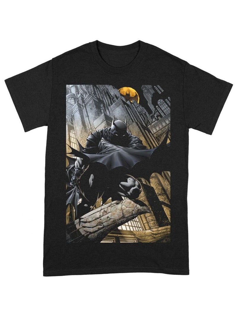 Batman - T-shirt NIGHT GOTHAM CITY (Batman) Noir - Kiabi