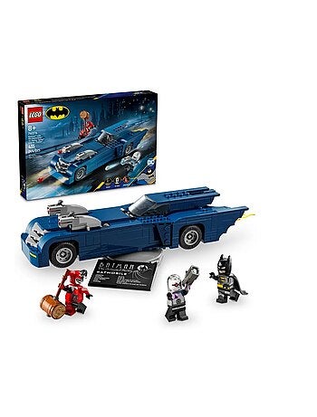 Batman™ avec la Batmobile™ contre Harley Quinn™ et Mr. Freeze™