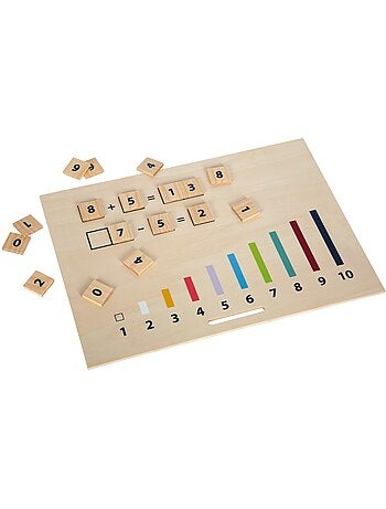 Bâtonnets de calcul avec chiffres