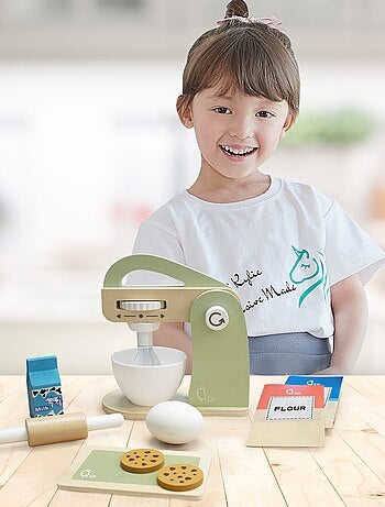 Batteur pâtisserie 10 accessoires de dinette enfant garçon fille