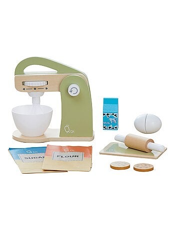Batteur pâtisserie 10 accessoires de dinette enfant garçon fille Teamson Kids vert TK-W00007
