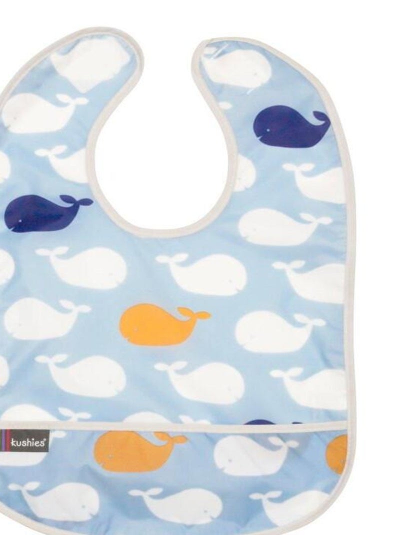 Bavoir 12-36 mois Whales Bleu - Kiabi
