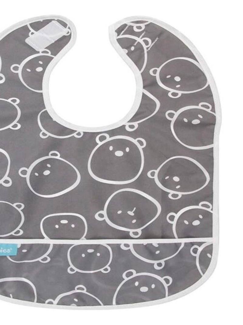 Bavoir 6-12 mois Charcoal Bears Multicolore - Kiabi