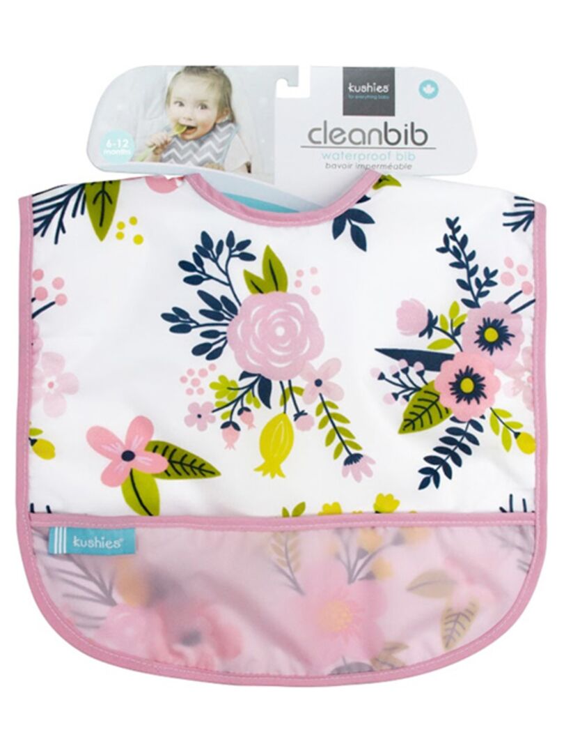 Bavoir 6-12 mois Pink Garden Flowers Multicolore - Kiabi