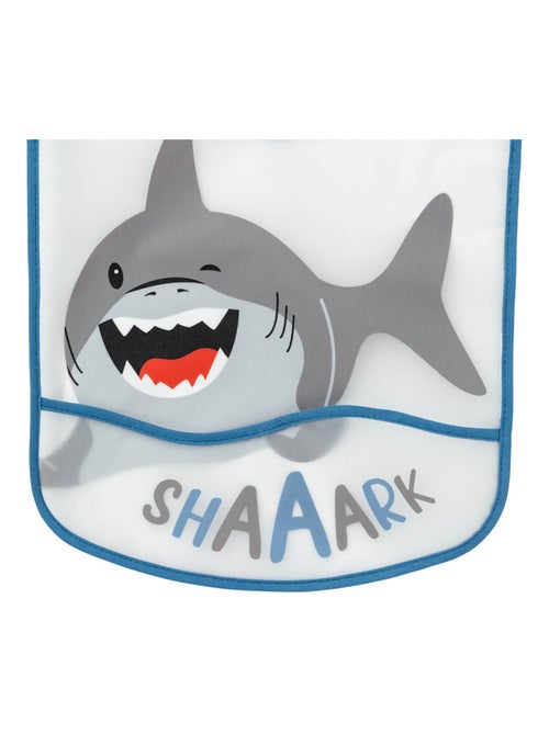 Bavoir 6 mois imperméable à poche Animaux - Requin - Babycalin - Kiabi Bavoir 6 mois imperméable à poche Animaux - Requin - Babycalin - Kiabi