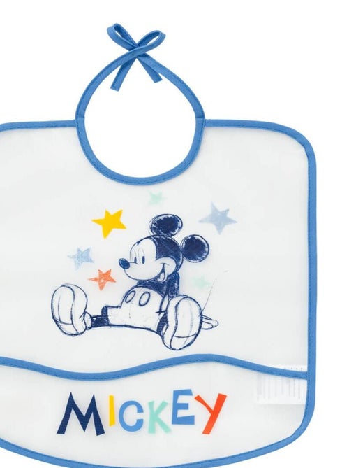 Bavoir 6 mois imperméable avec poche 28x32 cm - Mickey Cool - Kiabi