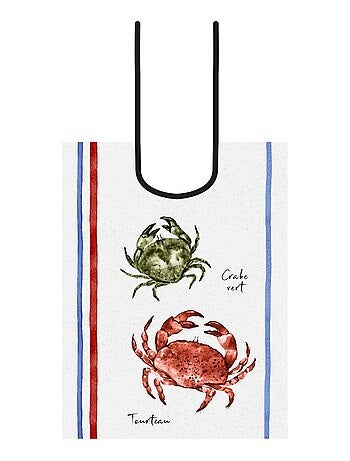 Bavoir à impression crabe