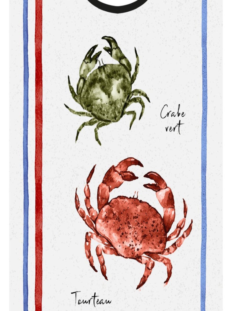 Bavoir à impression crabe Ecru - Kiabi