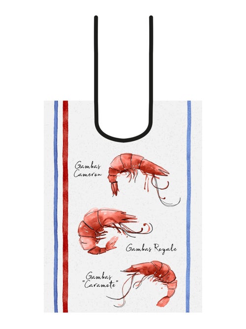 Bavoir à impression gambas - Kiabi