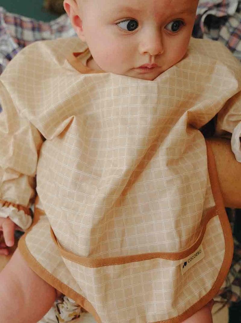 Bavoir à manches Beige clair - Kiabi