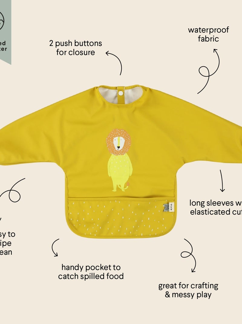 Bavoir à manches imperméable Jaune - Kiabi