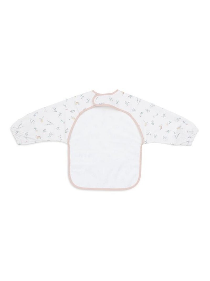 Bavoir à manches imperméable Jollein Blanc Rose - Kiabi