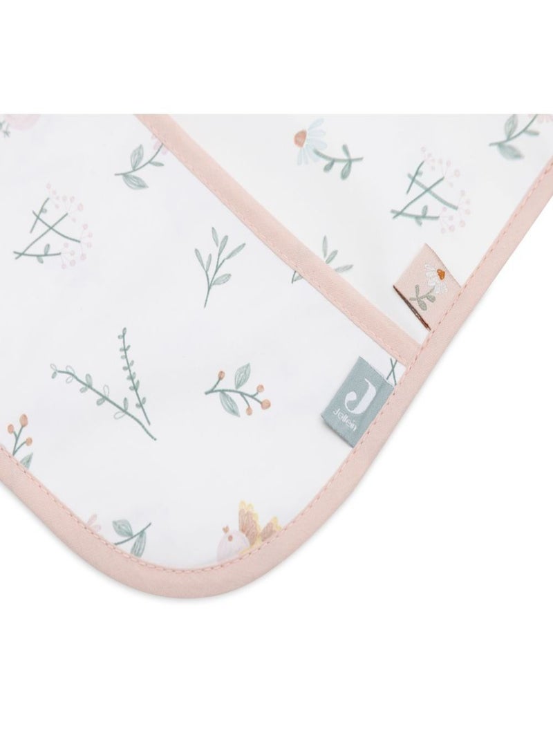 Bavoir à manches imperméable Jollein Blanc Rose - Kiabi