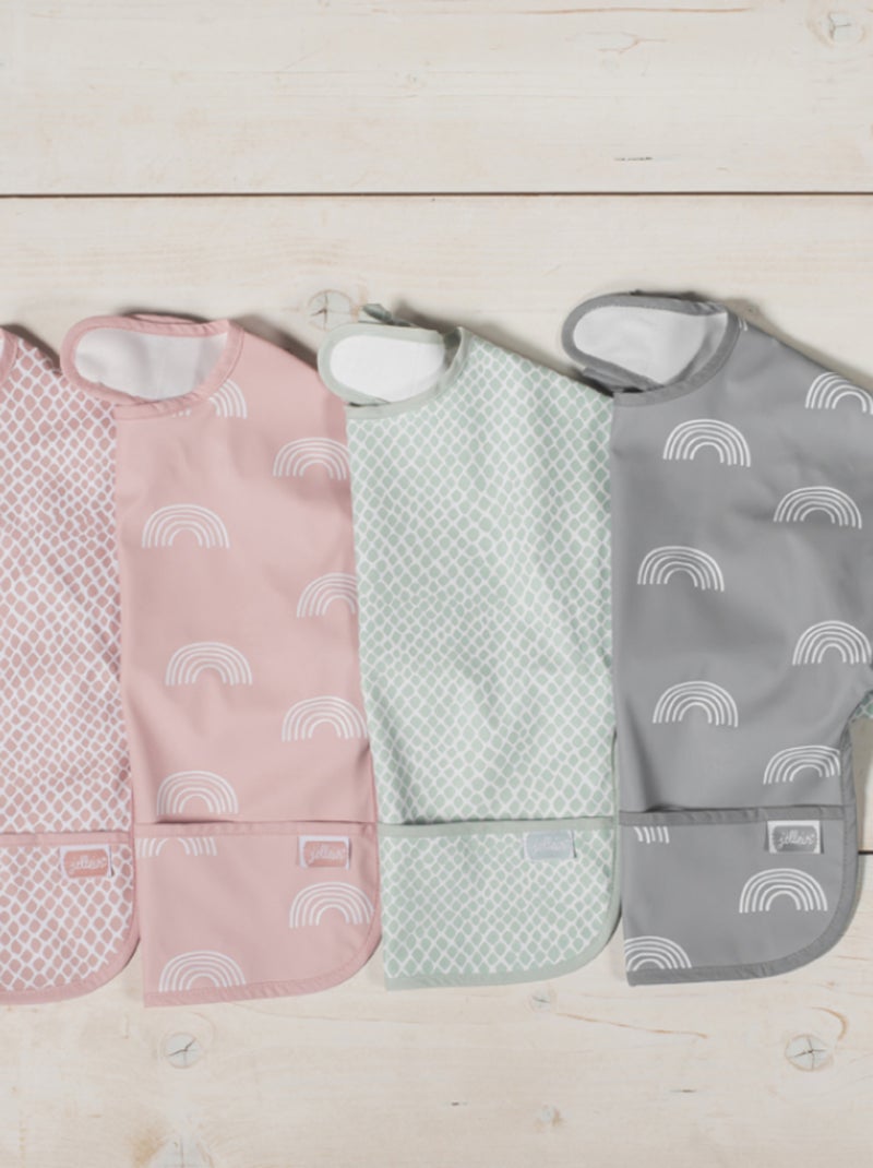 Bavoir à manches imperméable Jollein Rose - Kiabi