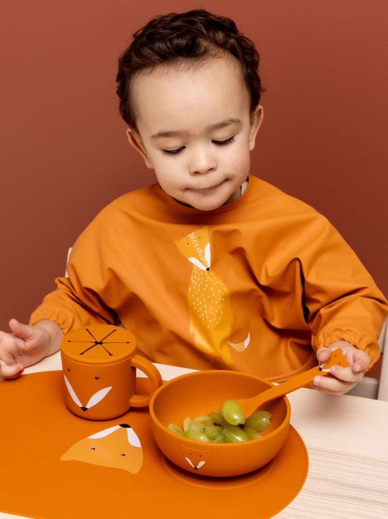 Bavoir à manches imperméable Orange - Kiabi