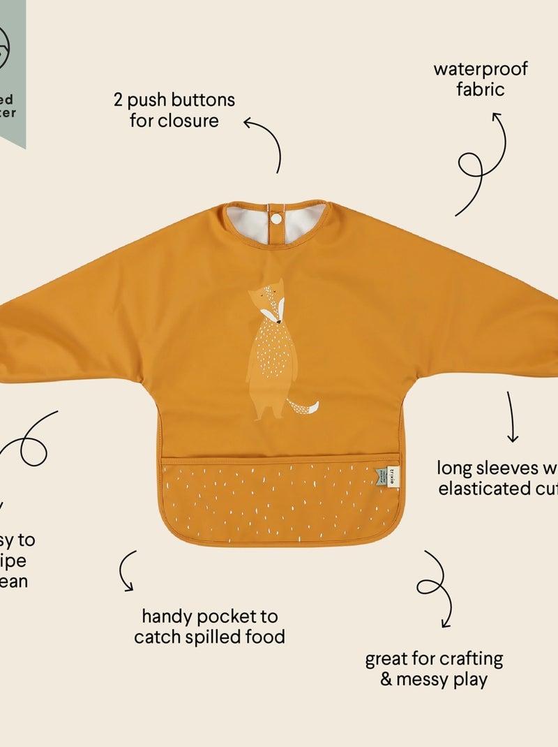 Bavoir à manches imperméable Orange - Kiabi