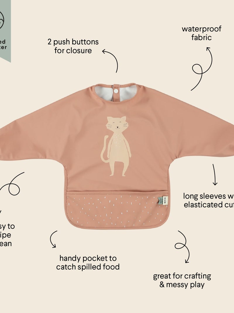 Bavoir à manches imperméable Rose - Kiabi