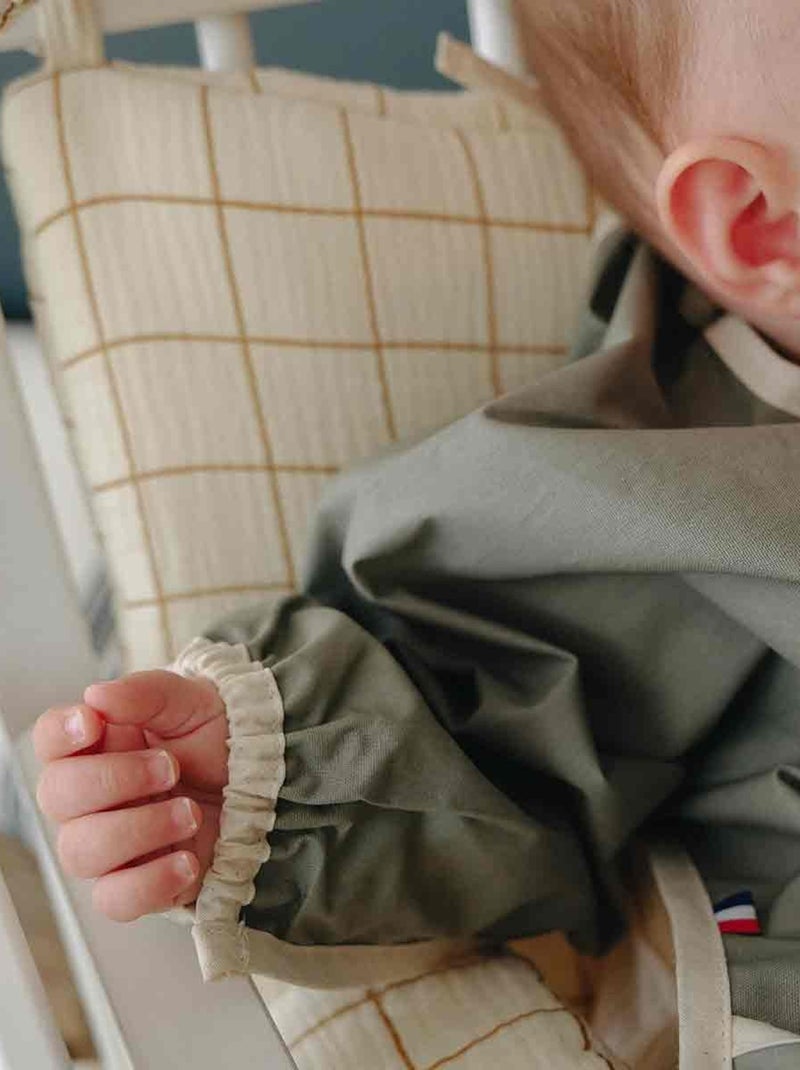 Bavoir à manches Vert kaki - Kiabi