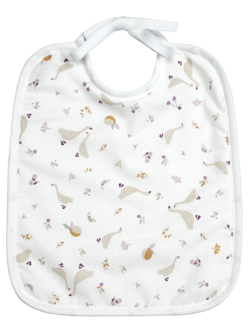 Bavoir à nouer en coton et bambou, Sidonia SEVIRA KIDS Blanc - Kiabi