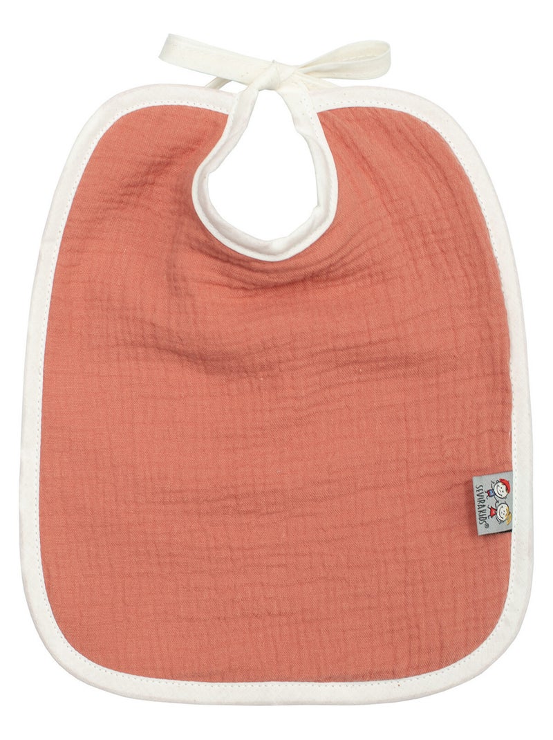 Bavoir à nouer en gaze de coton, Jeanne SEVIRA KIDS Marron - Kiabi
