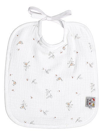Bavoir à nouer en gaze de coton, Melody SEVIRA KIDS