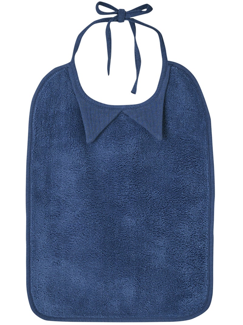 Bavoir À Nouer Soft Bambou Indigo Bleu - Kiabi