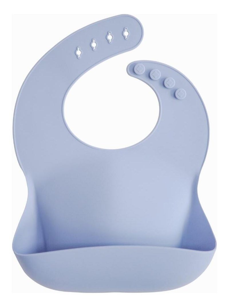 Bavoir à poche en silicone Powder blue Bleu - Kiabi