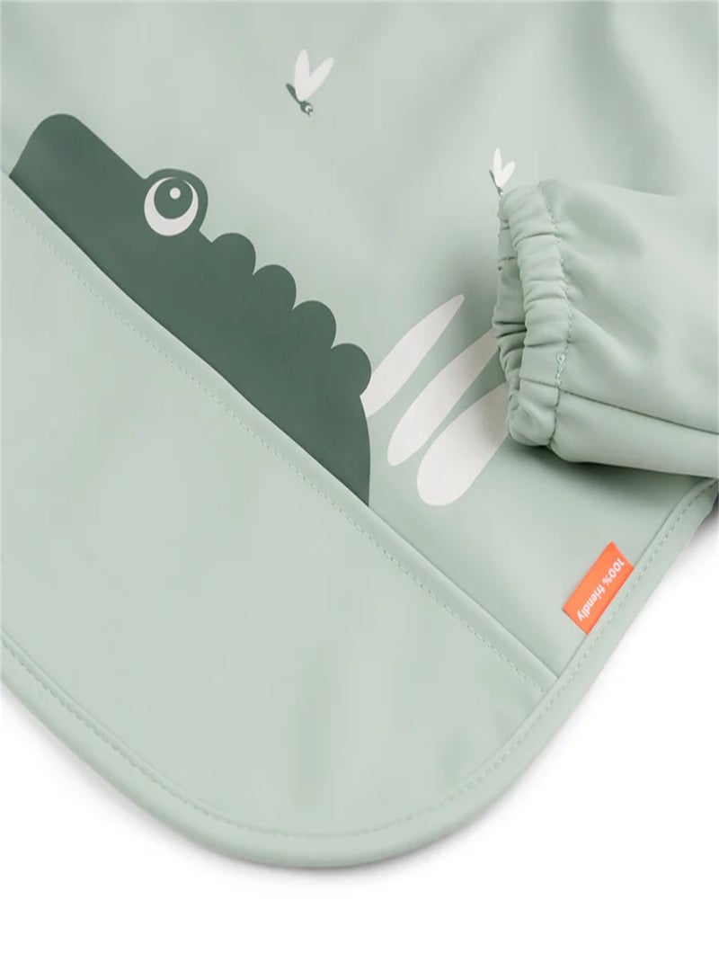 Bavoir à pochettes - Croco - Vert Vert - Kiabi