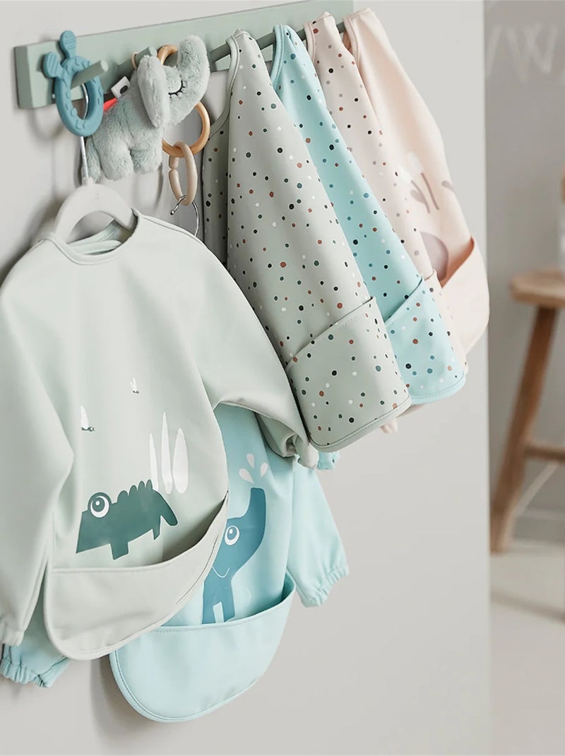 Bavoir à pochettes - Happy dots Rose - Kiabi