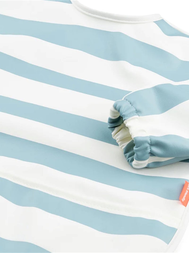 Bavoir à pochettes - Rayures Bleu - Kiabi