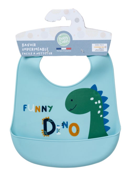 Bavoir à réservoir imperméable 6 mois - Funny Dino - Babycalin - Kiabi Bavoir à réservoir imperméable 6 mois - Funny Dino - Babycalin - Kiabi