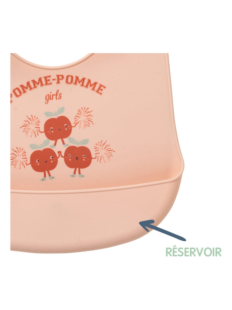 Bavoir à réservoir imperméable 6 mois - Smoothie - Babycalin Rouge tomate - Kiabi