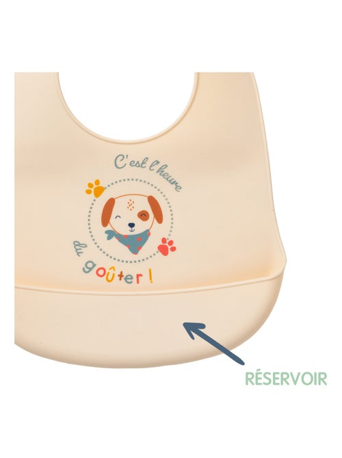 Bavoir à réservoir imperméable 6 mois - Toutou - Babycalin - Kiabi